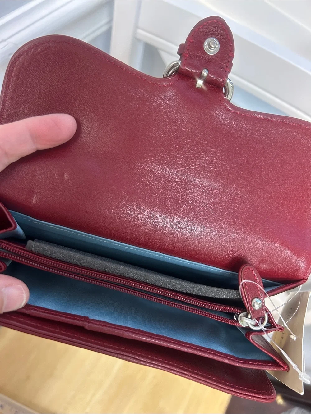 NWT Cole Haan Carryall  Scarlet Red Alexa Wallet Buttery Soft